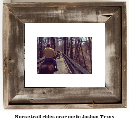 horse trail rides near me in Joshua, Texas